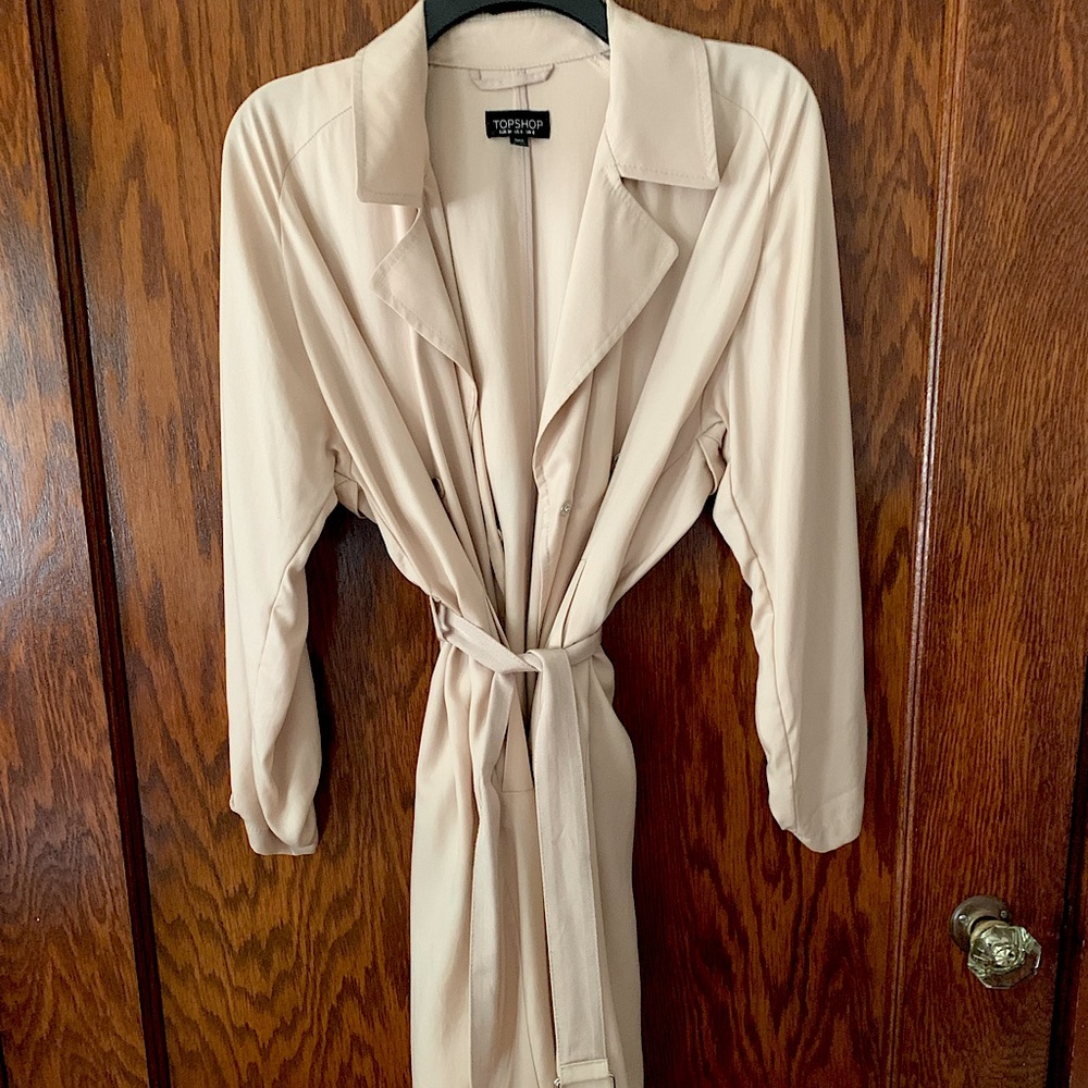 Beige Trench Overcoat